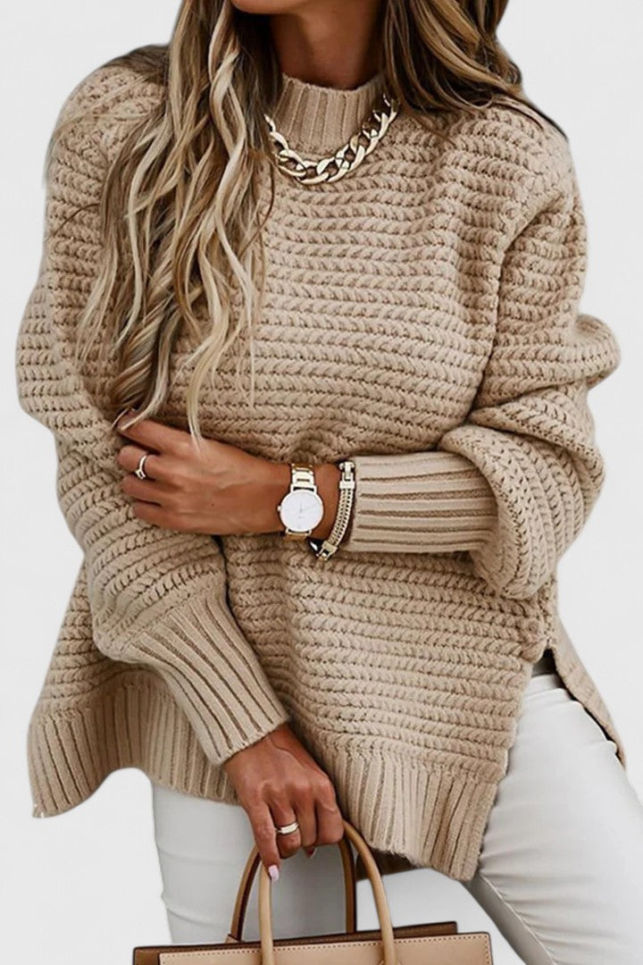 Savannah™ relaxed-fit comfortable sweater in soft neutral tones for everyday casual elegance