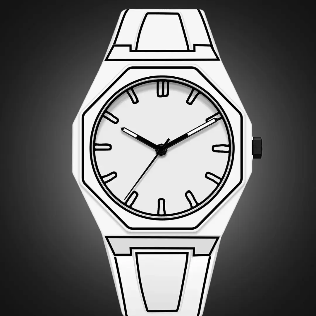 Phantom Arc Watch bold 3D outline silicone strap water-resistant timepiece for standout everyday style