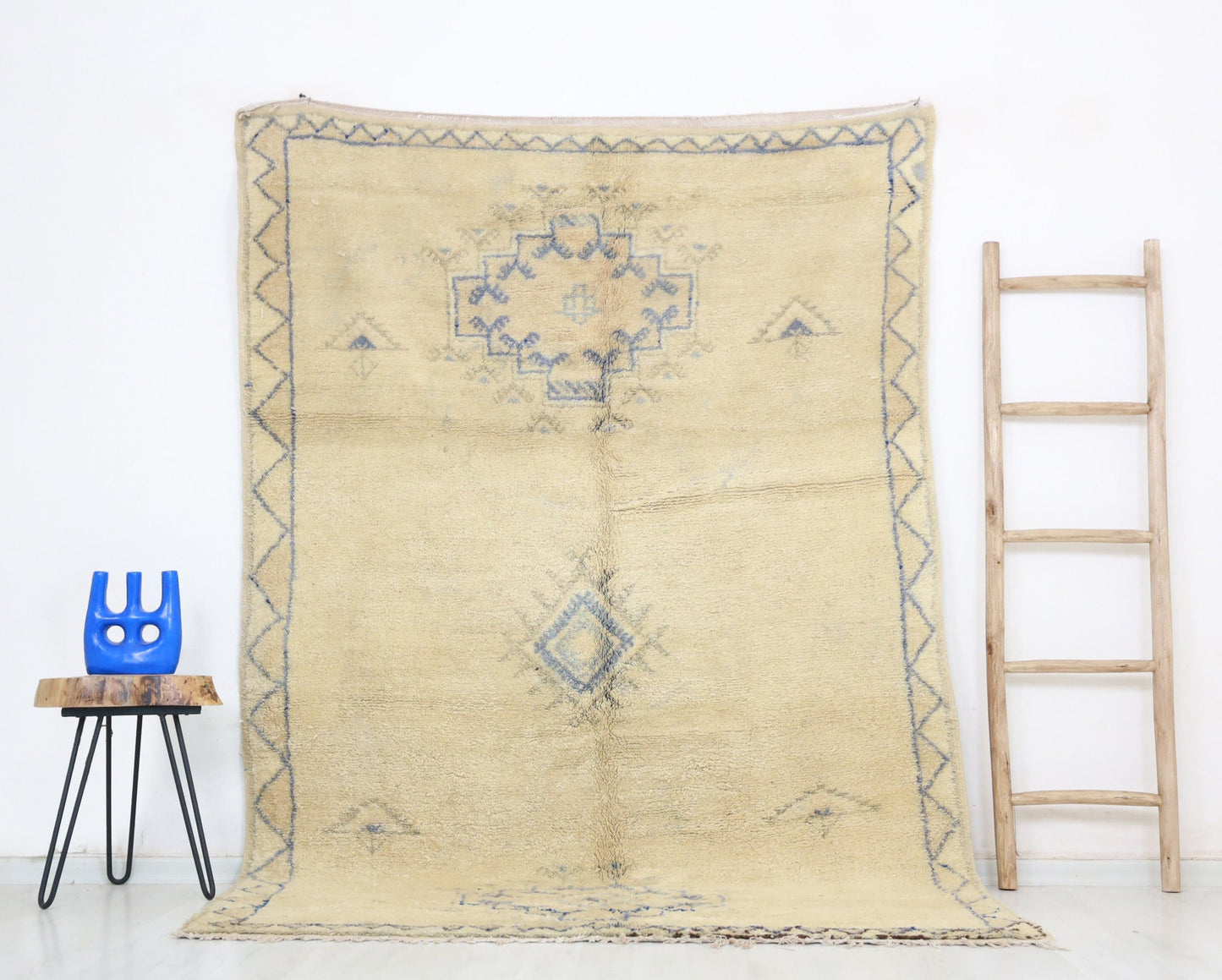 Asif Vintage Moroccan Rug 5'2" x 8'1" - Wavlynn