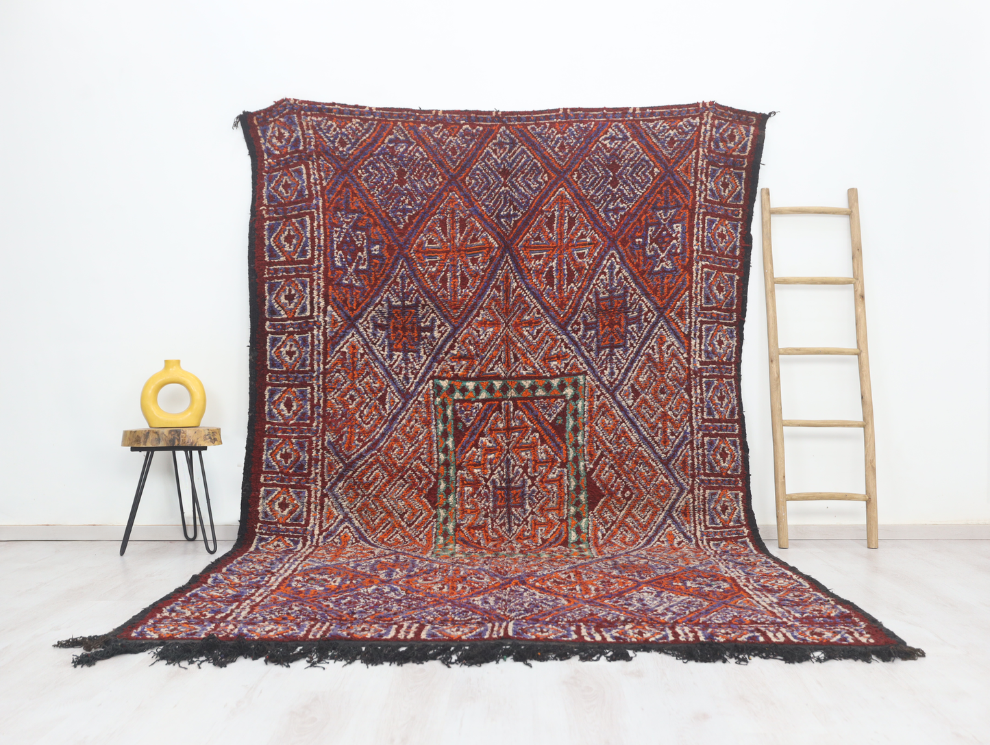 Tadrest Vintage Moroccan Rug 6'8" x 10'6" - Wavlynn