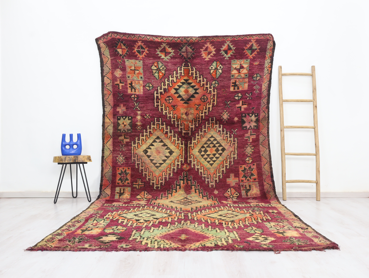 Tazrin Vintage Moroccan Rug 6'2" x 11'7" - Wavlynn