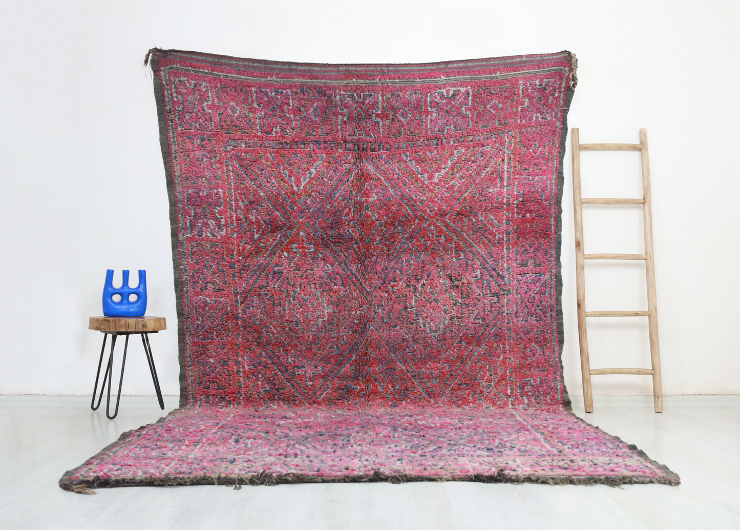 Tafruqt Vintage Moroccan Rug 6'8" x11'2" - Wavlynn