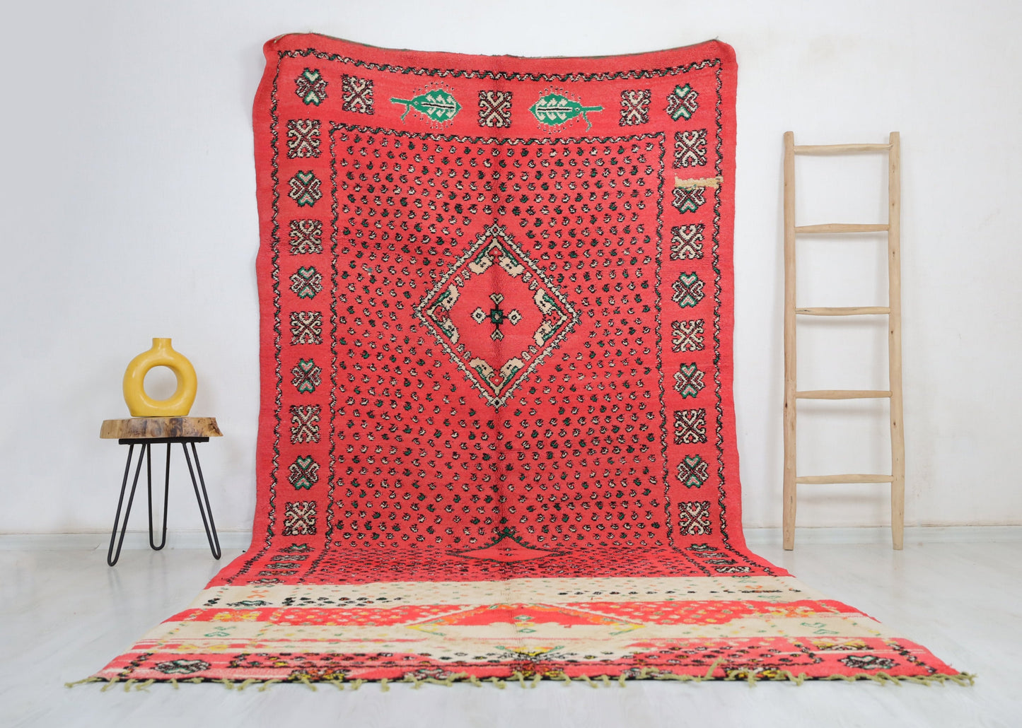 Beti Vintage Moroccan Rug 5'7" x 11'7" - Wavlynn