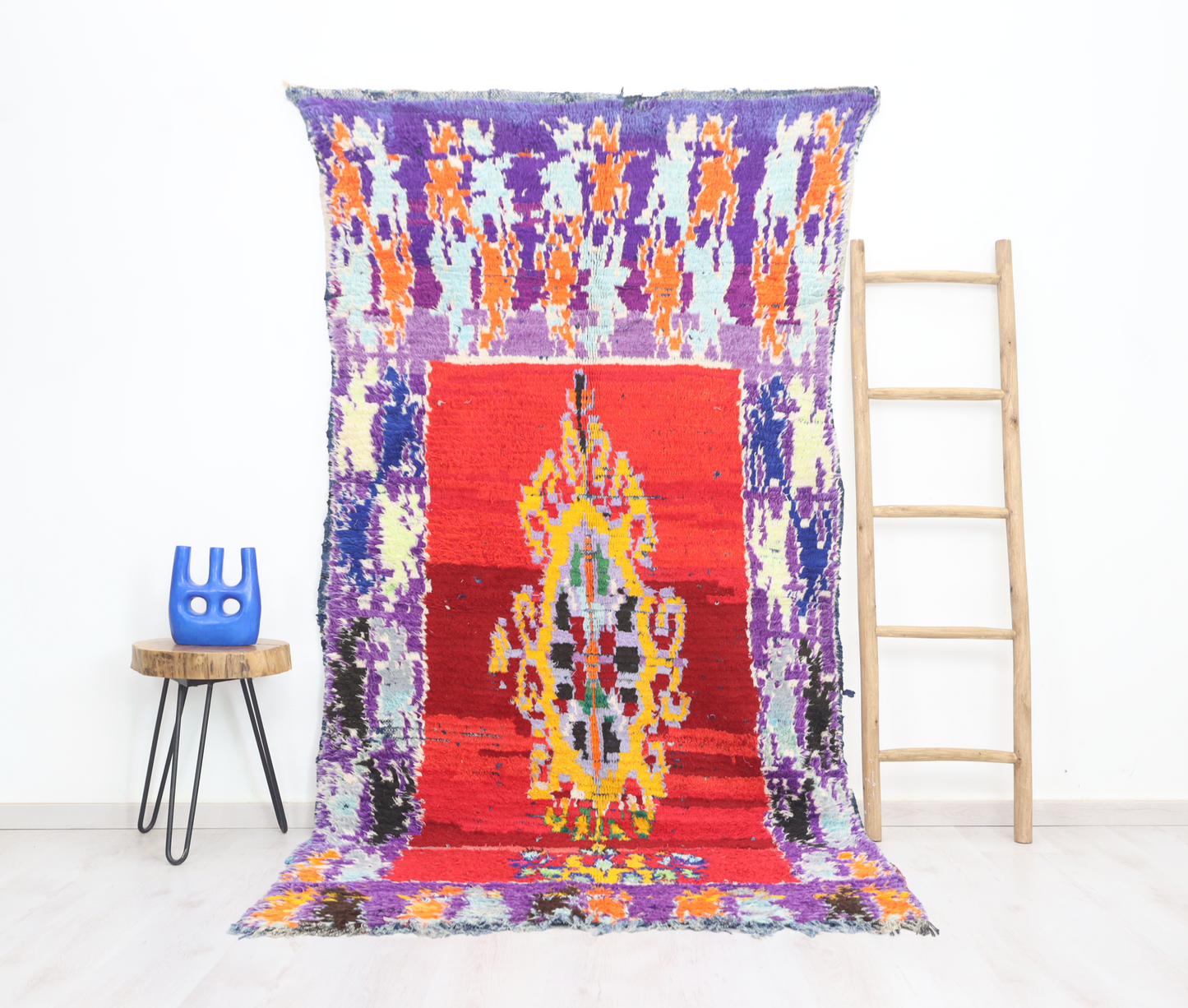 Ijja Moroccan Rug 4'0" x 8'3" - Wavlynn