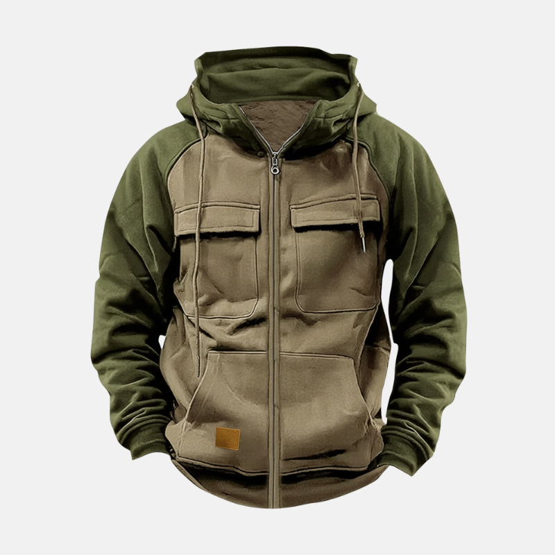 Men's relaxed fit pullover hoodie knit blend hip-length drawstring casual athleisure