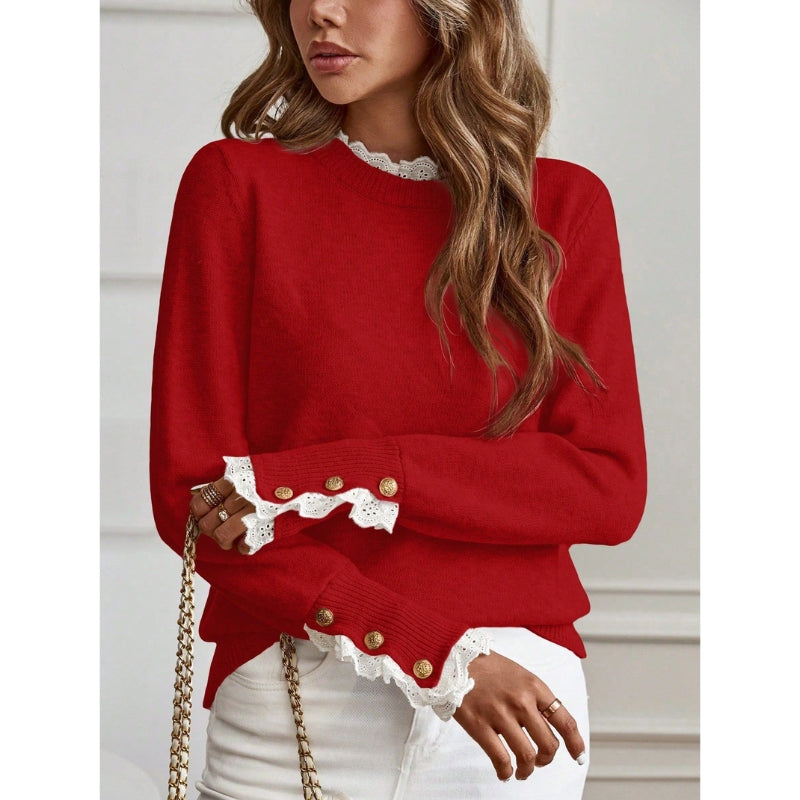 Blair knitted sweater in classic style with anti-pill technology and shape-retention construction