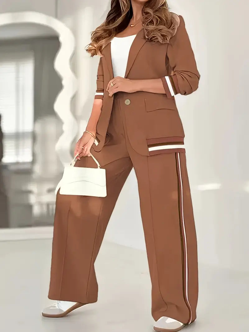 Natalie lounge set relaxed fit two-piece with smooth draping silhouette for all-day comfort
