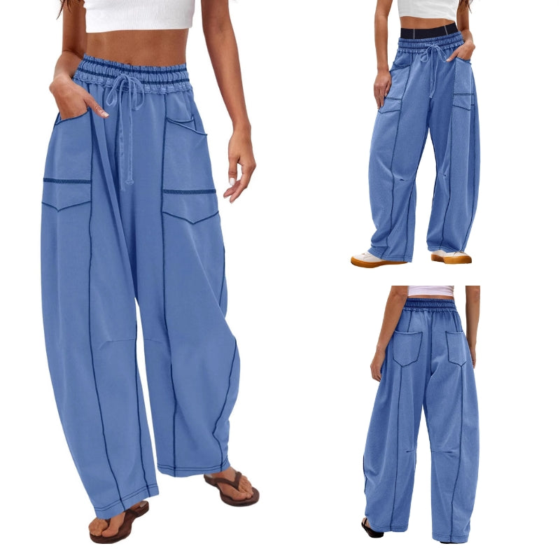 Vera Côte barrel sweatpants high-rise wide leg unisex lounge pants soft breathable fabric