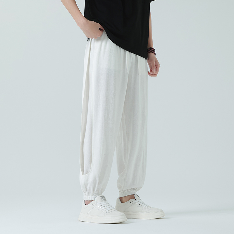 Airdrifter relaxed joggers lightweight breathable fabric elastic drawstring waistband gathered cuffs casual fit