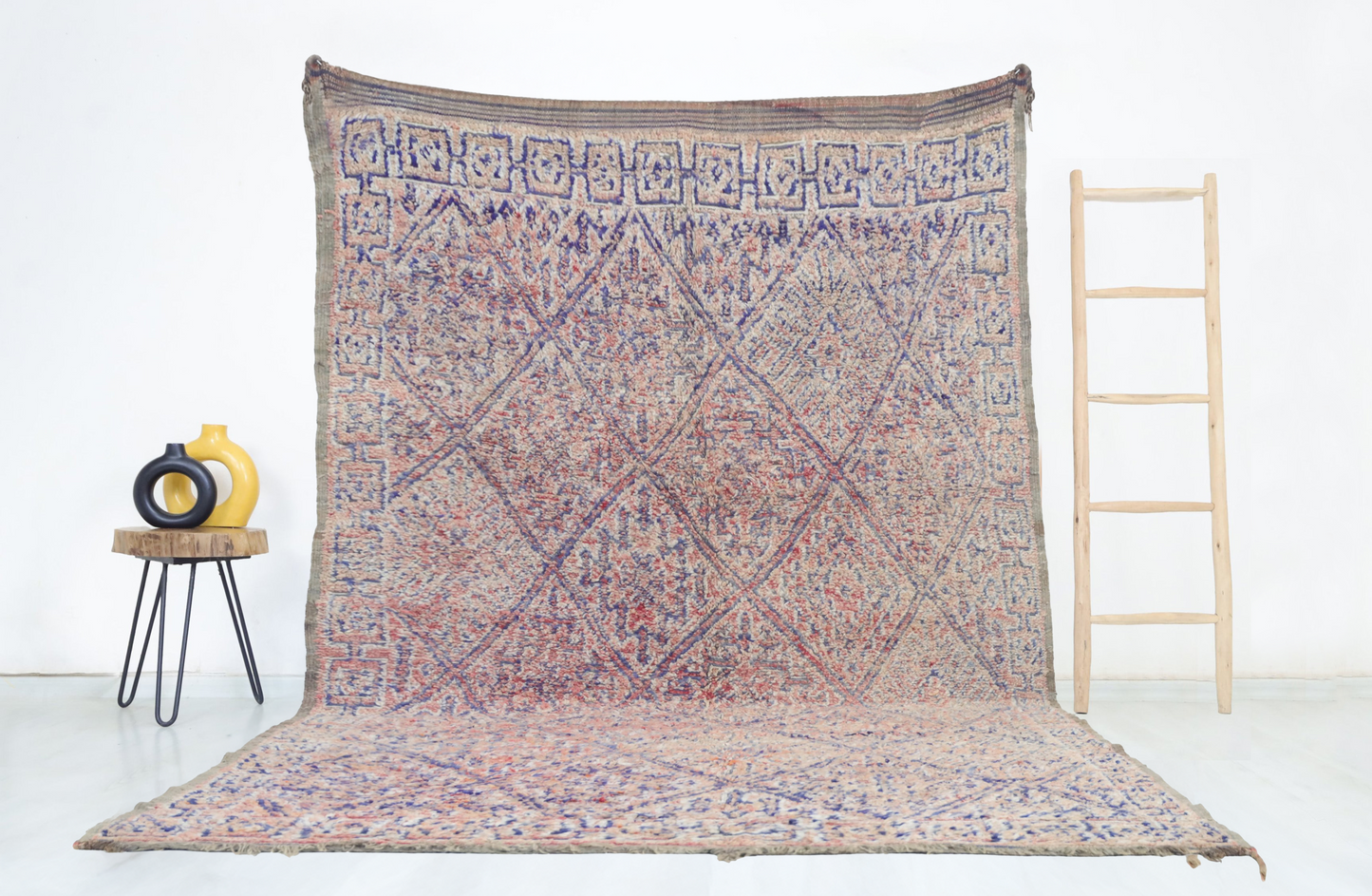 Aṣil Vintage Moroccan Rug 6'1" x 11' - Wavlynn