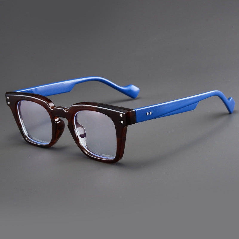 Tenley tortoise acetate reading glasses with bold frame and scratch-resistant high-definition lenses