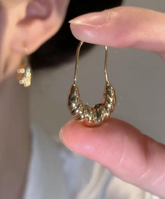 Boucles d'oreilles crΓ©oles Boho en forme de croissant avec surdorure en cuivre dorΓ© - Wavlynn