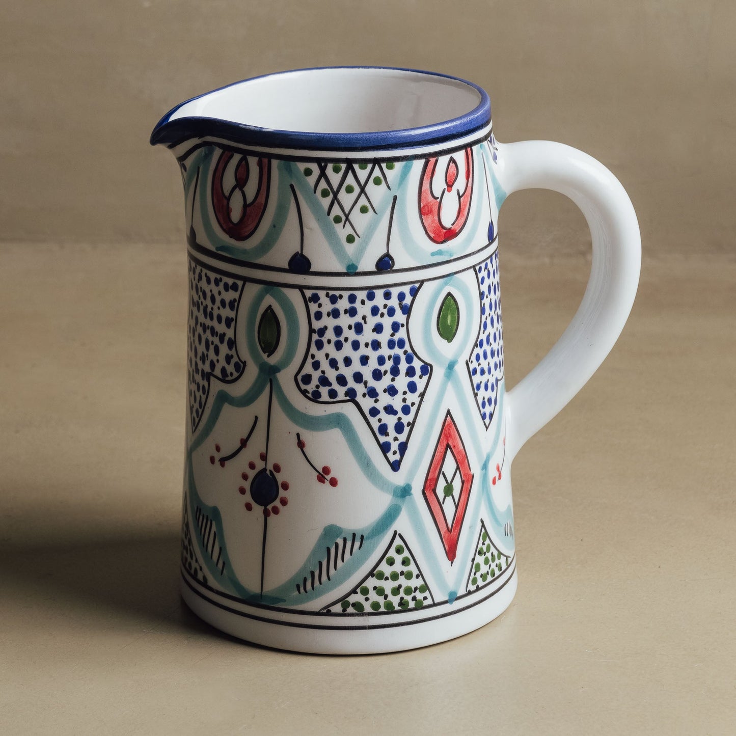 Marrakech Bloom Carafe - Moroccan Table Art - Wavlynn