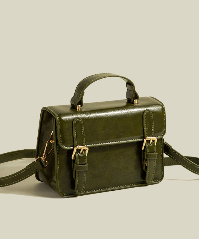 Sac micro chic en similicuir vert uni et durable - Wavlynn