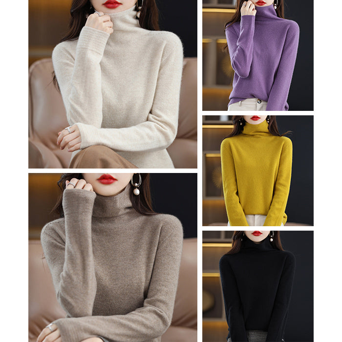 Chloé Montclair unisex wool turtleneck sweater, cozy knit elevated basic for everyday wear