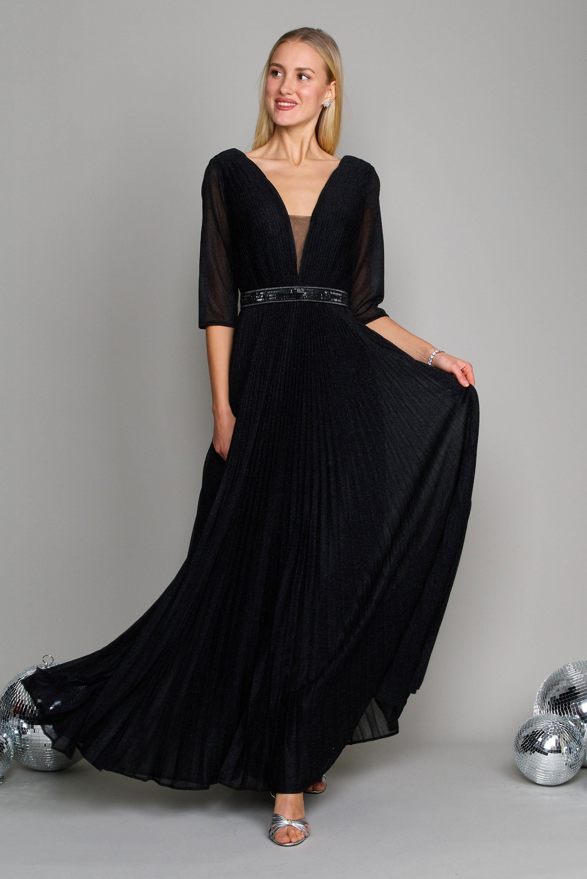 Wavlynn Long Sleeve Formal Evening Dress
