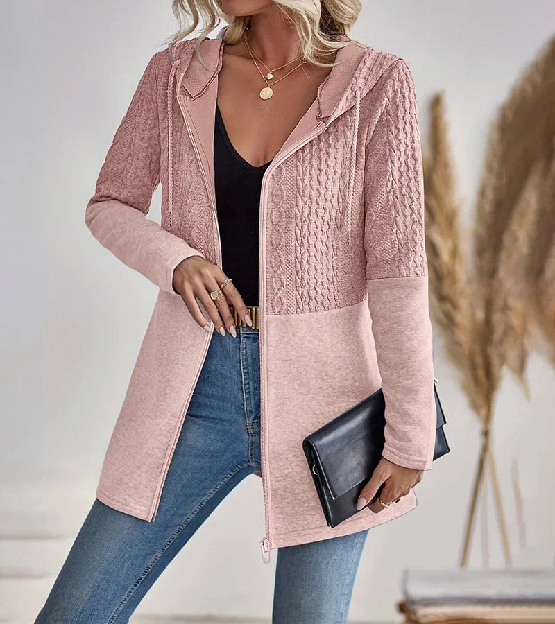 Hadley zip-up hoodie relaxed fit soft breathable fabric everyday casual layering style