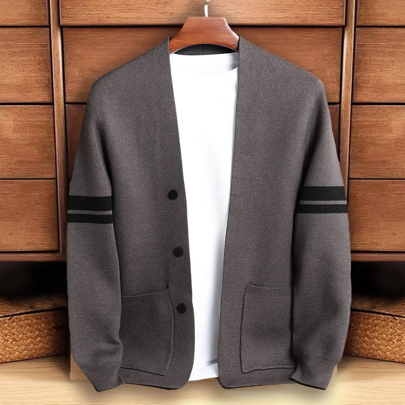 François Blanchet Charisma unisex lightweight knit cardigan with modern button closure in cozy everyday style