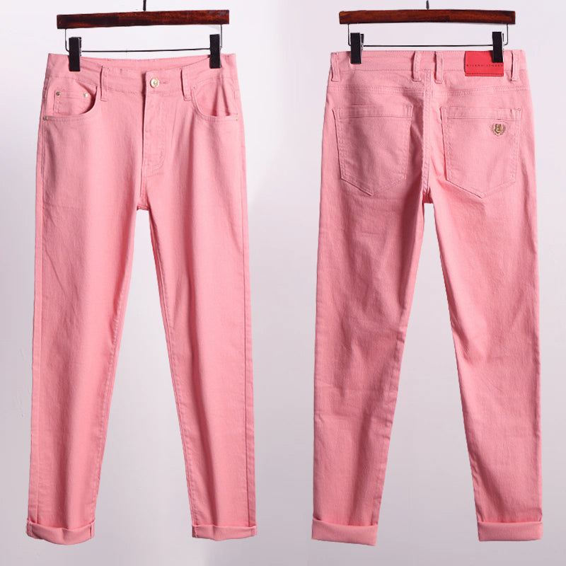 François Blanchet unisex slim straight-leg stretch jeans midweight denim classic everyday fit