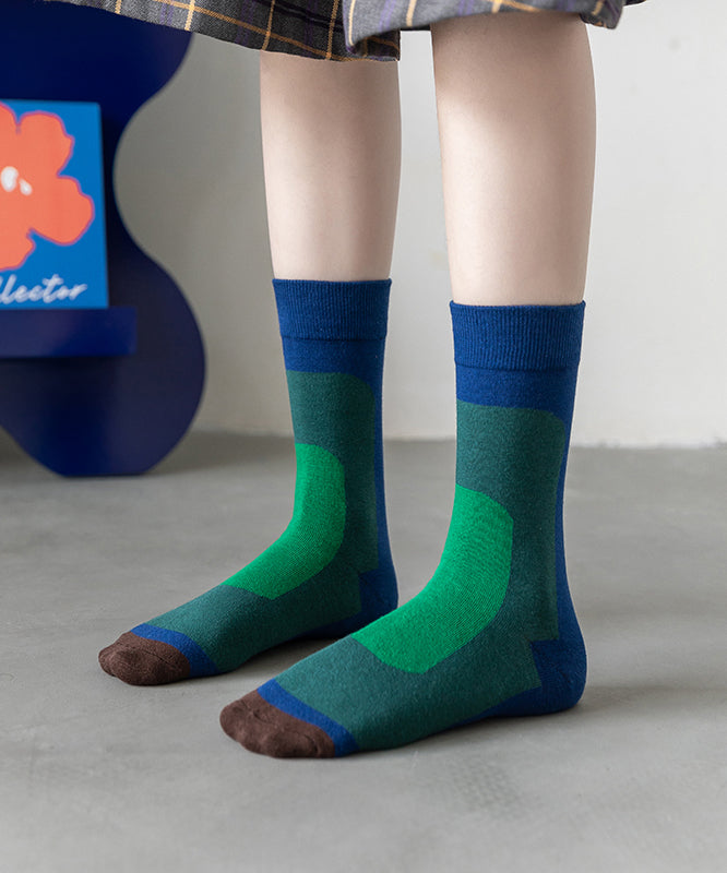 Chaussettes montantes coréennes à dégradé de couleurs, automne - Wavlynn