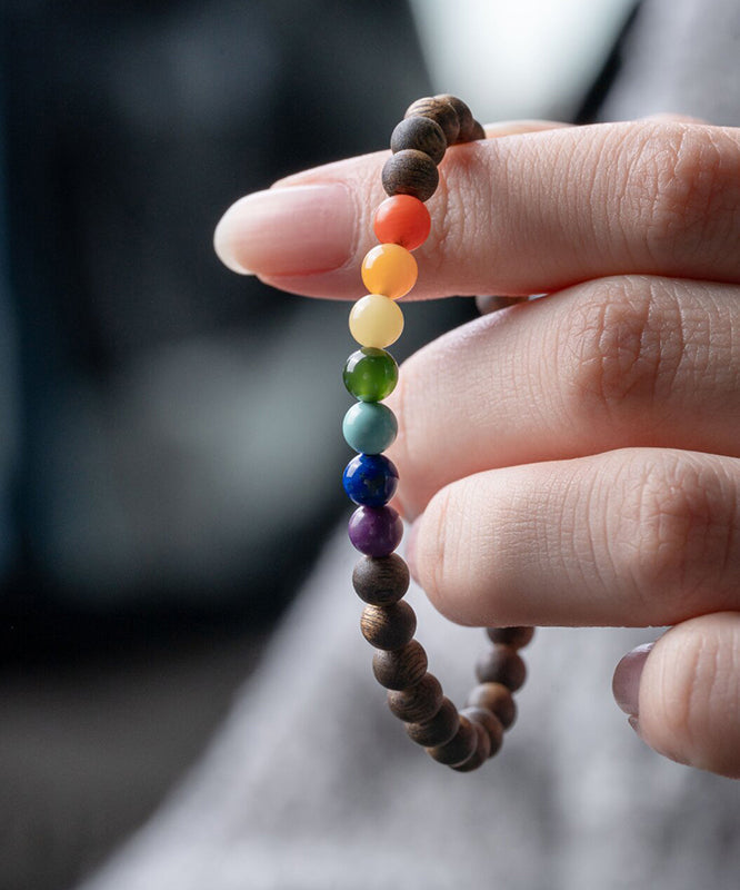 Bracelet Xiaomi en perles arc-en-ciel faites Γ la main - Wavlynn