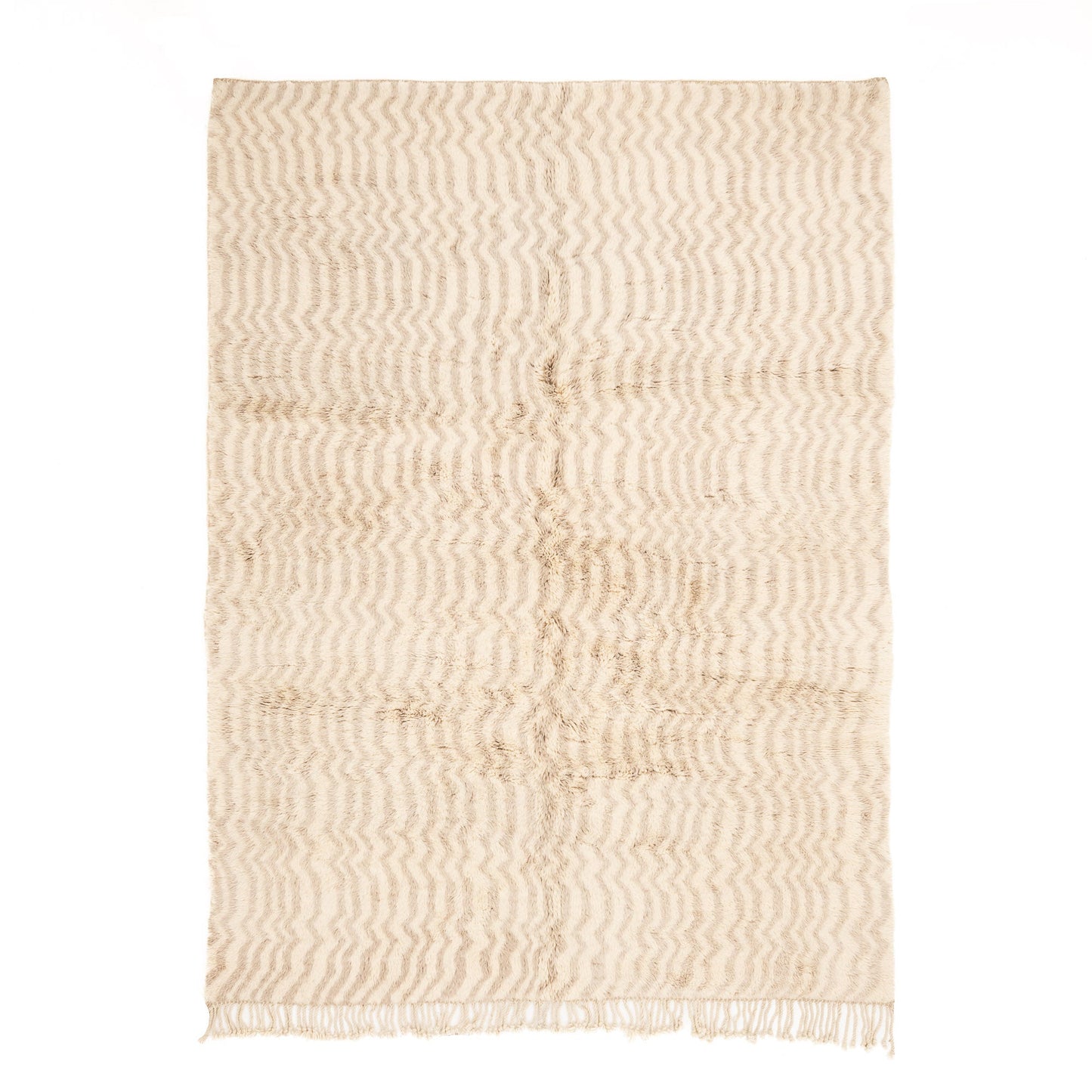 Sandy Blonde - Luxury Shag Moroccan Rug - Wavlynn