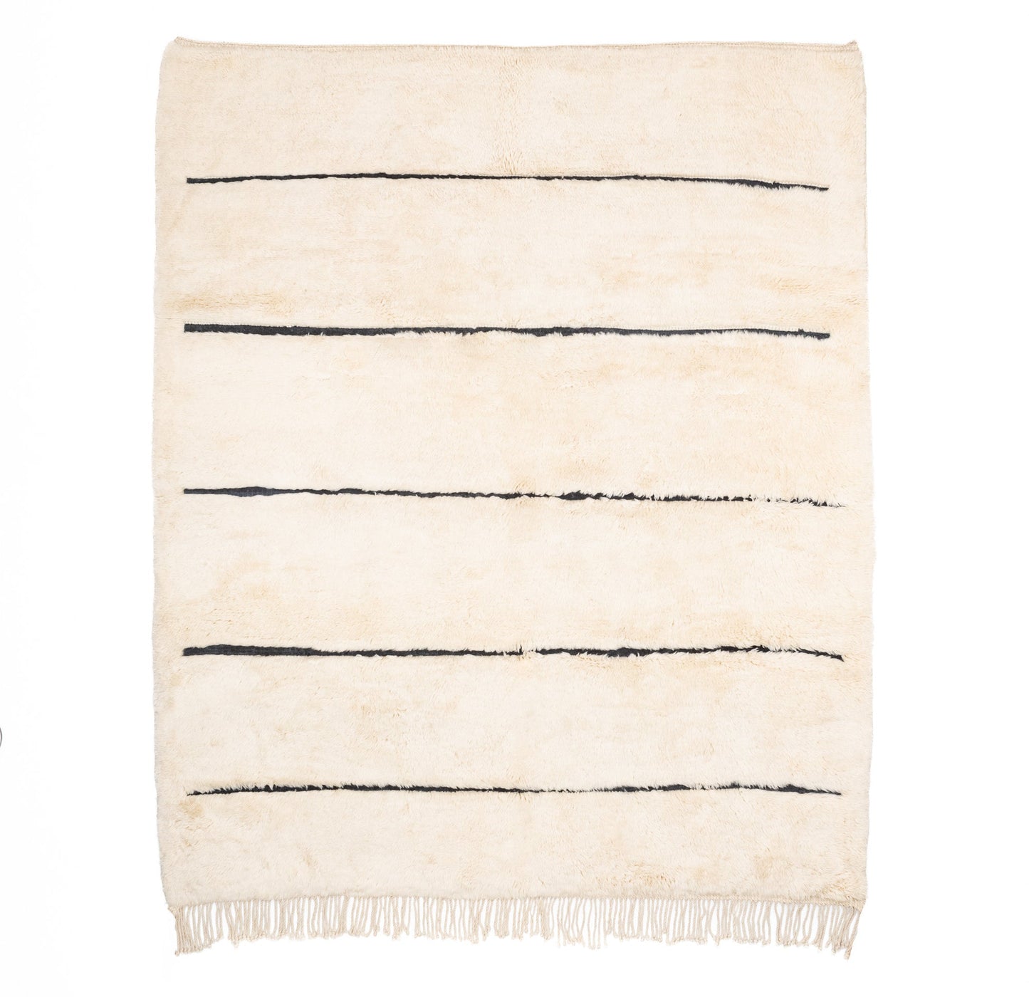 Symetrical Lines - Luxury Shag Moroccan Rug - Wavlynn