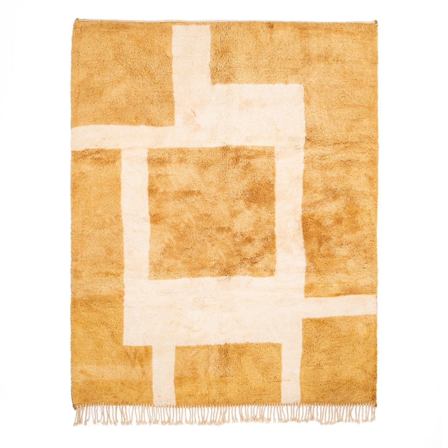 Sunlit Mosaic - luxury beni mrirt rug - Wavlynn