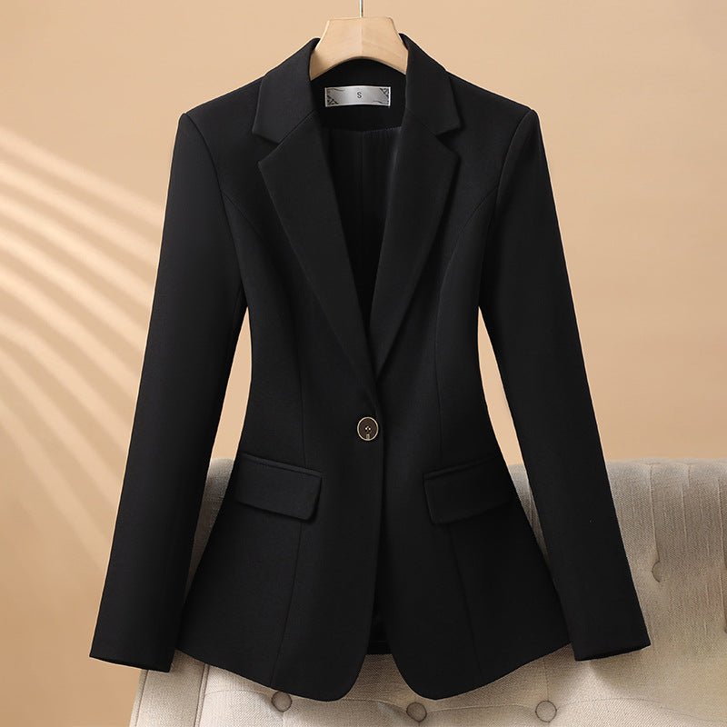 Women's red linen blazer structured tailored fit breathable fabric elegant silhouette