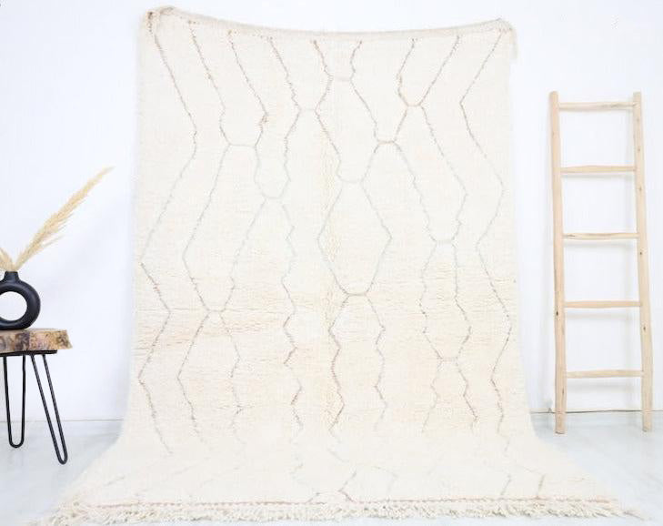 Meryam Beni Ourain Rug 5'4" x 8'0" - Wavlynn