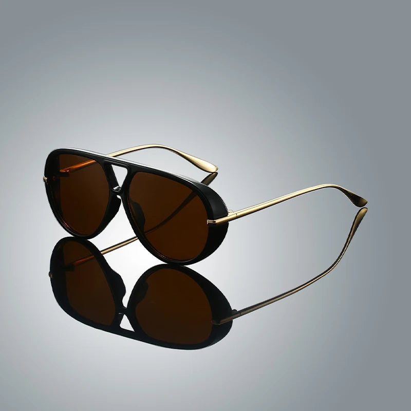 Nexa Pilot Shades double-bridge aviator sunglasses slim metal arms UV-protective lenses