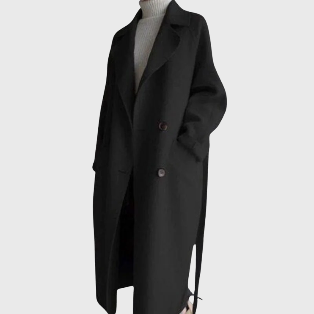 Crizza™ longline overcoat elegant elongated silhouette premium fabric blend structured classic fit