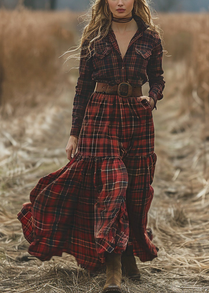 Ensemble Fille 1-6 Ans - Haut Manches Longues + Jupe à Carreaux - Tenue Bébé Printemps Automne