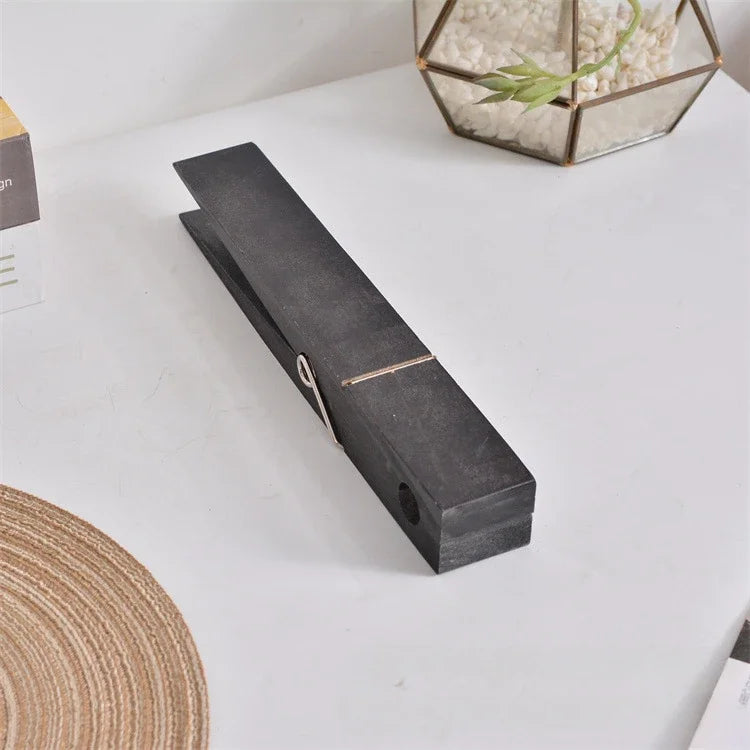 Giant wooden clothespin decor accent natural finish oversized novelty home organization clip