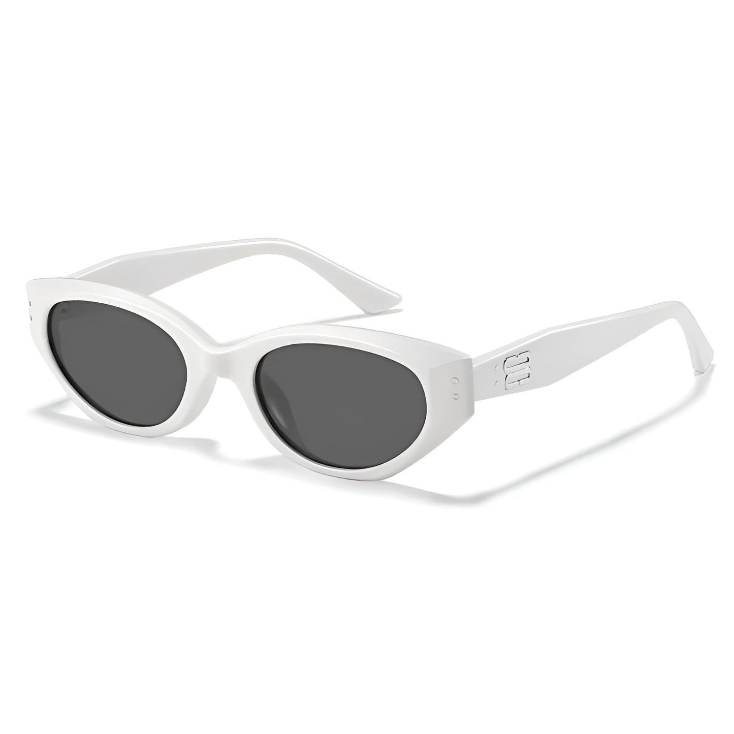 Rome polarizing cat-eye sunglasses with sleek polished finish and UV400 triacetate lenses