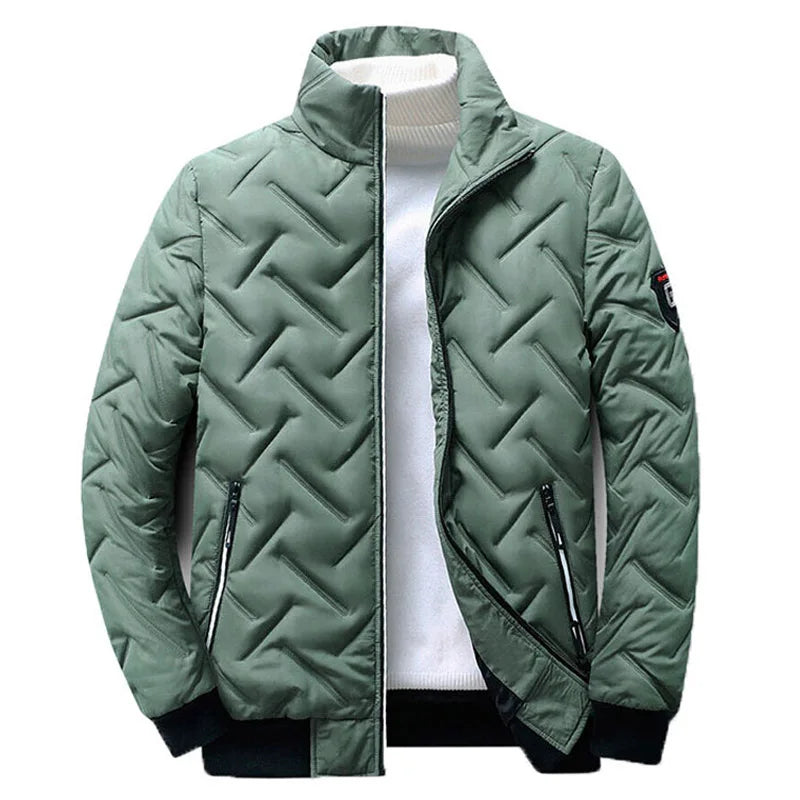 Jason W. quilted lightweight jacket in neutral tone, comfortable fit for versatile everyday wear