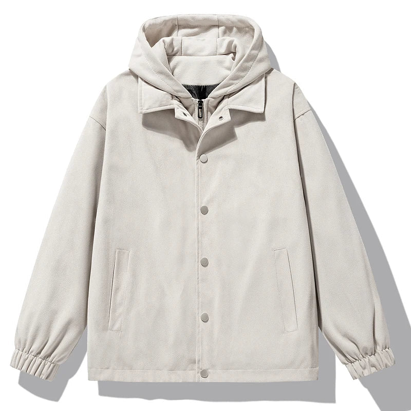 Men's Velian hooded jacket in versatile urban style, durable comfort-focused autumn layer