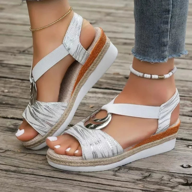Women's comfort adjustable sandals with cushioned ergonomic sole for all-day support and feminine style