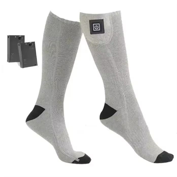 TrendAura rechargeable heated winter socks for outdoor sports with battery-powered warmth technology
