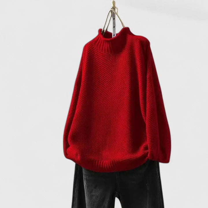 Jordyn sophisticated women's sweater, polished feminine silhouette with clean tailored lines for effortless chic