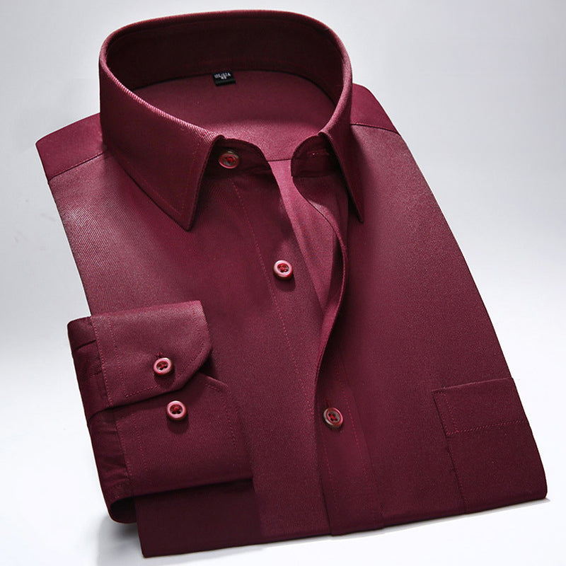 White regular fit Oxford dress shirt with smooth structured tailoring, perfect for office-to-evening wear