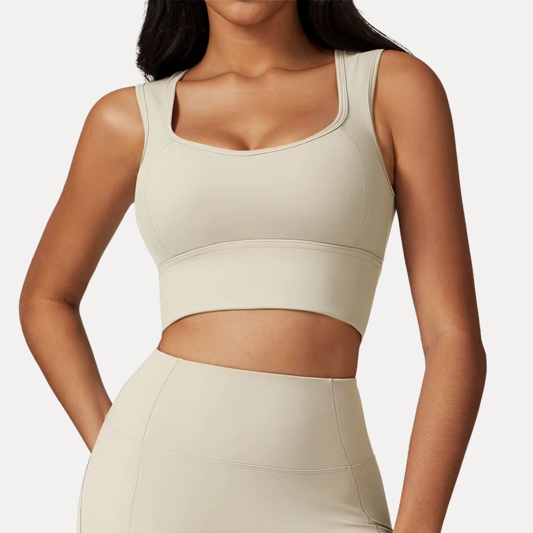 Vega Open Back Tank Top for Women Moisture Wicking Breathable Performance Crop Top for Gym