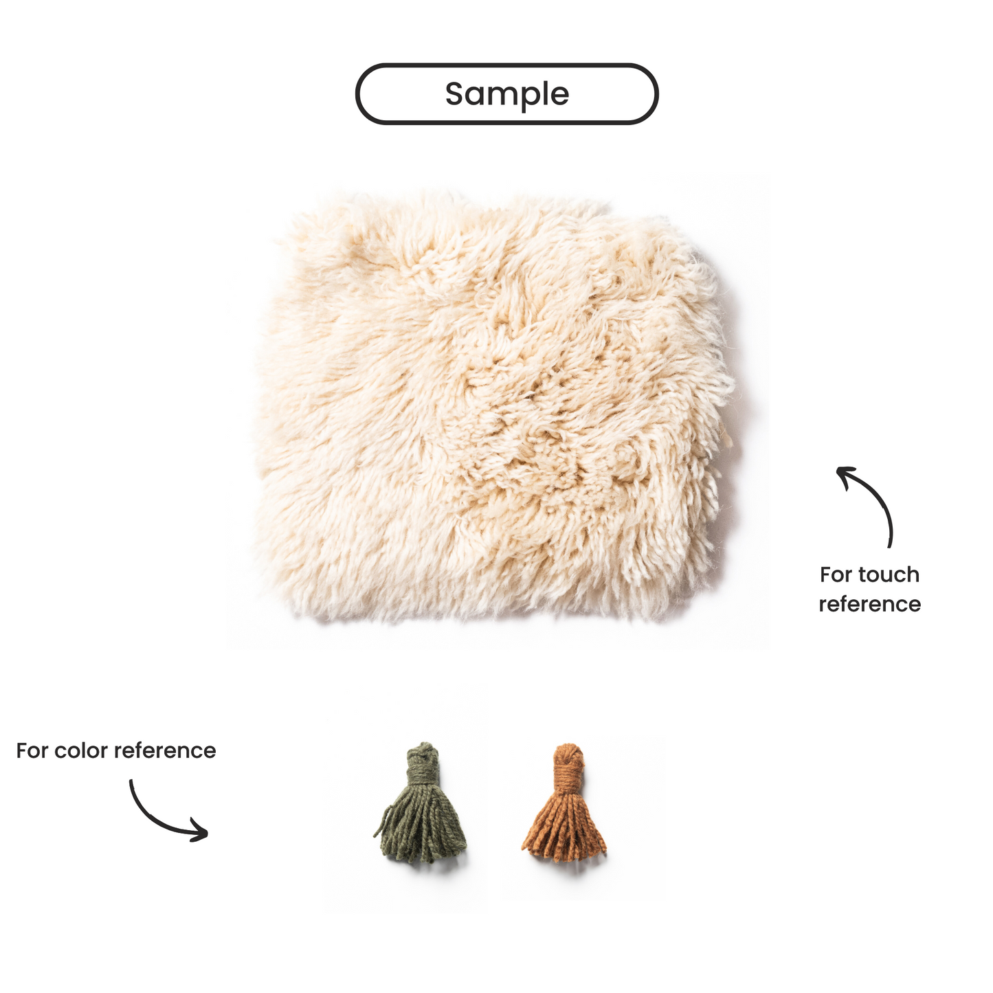 Winding track Round - Luxury Shag Moroccan Rug