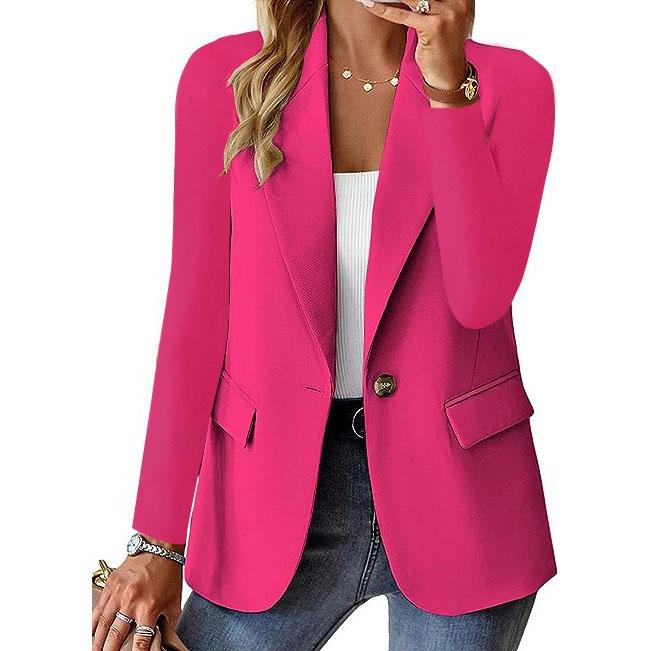Jill women's single-button blazer tailored fit structured silhouette polished professional style