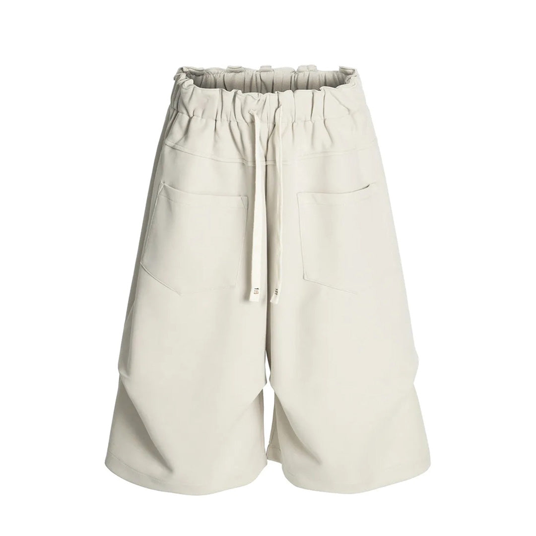 Wavlynn Comme Le Vent relaxed knee-length cotton-blend shorts casual elevated warm-weather style