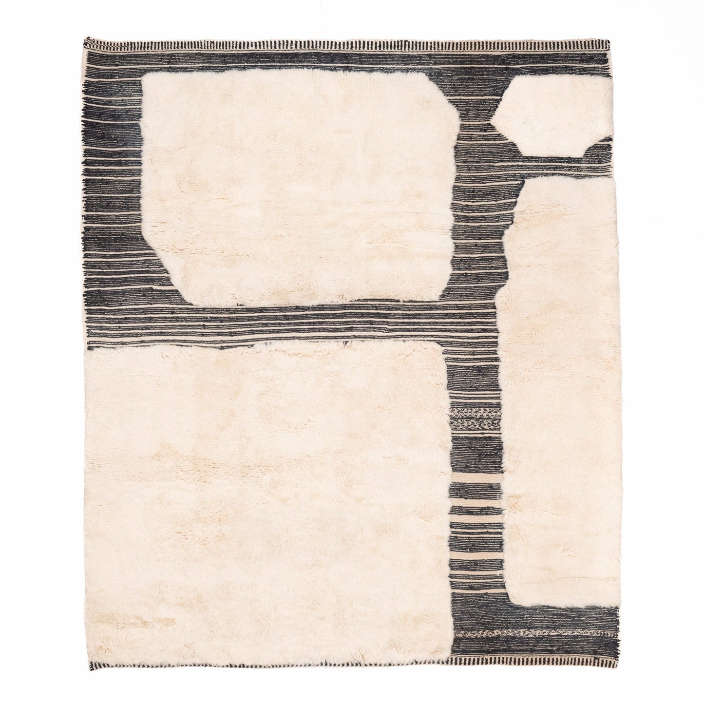 Glitch - Luxury Shag Moroccan Rug - Wavlynn