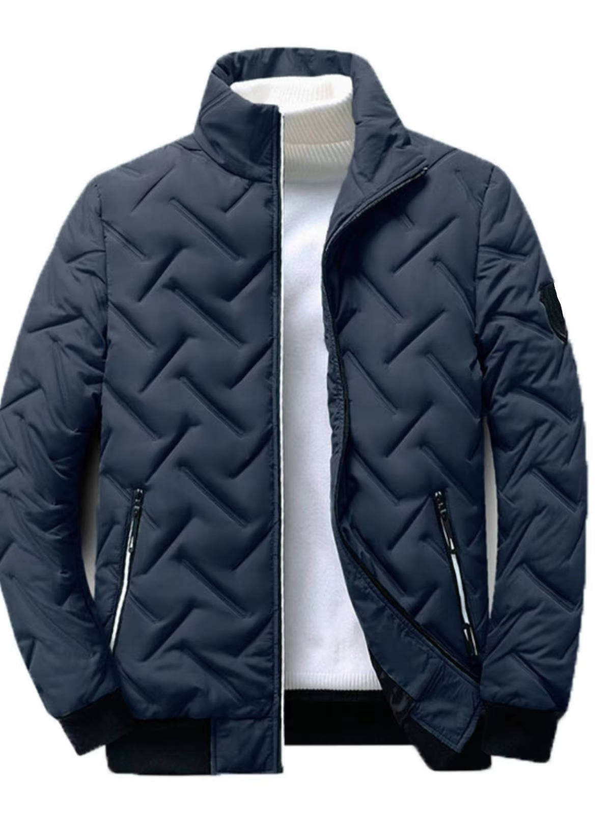 Lightweight Zipper Bomber Jacket For Men By Wavlynn, Casual Everyday Wear With Modern Durable Design main image 1