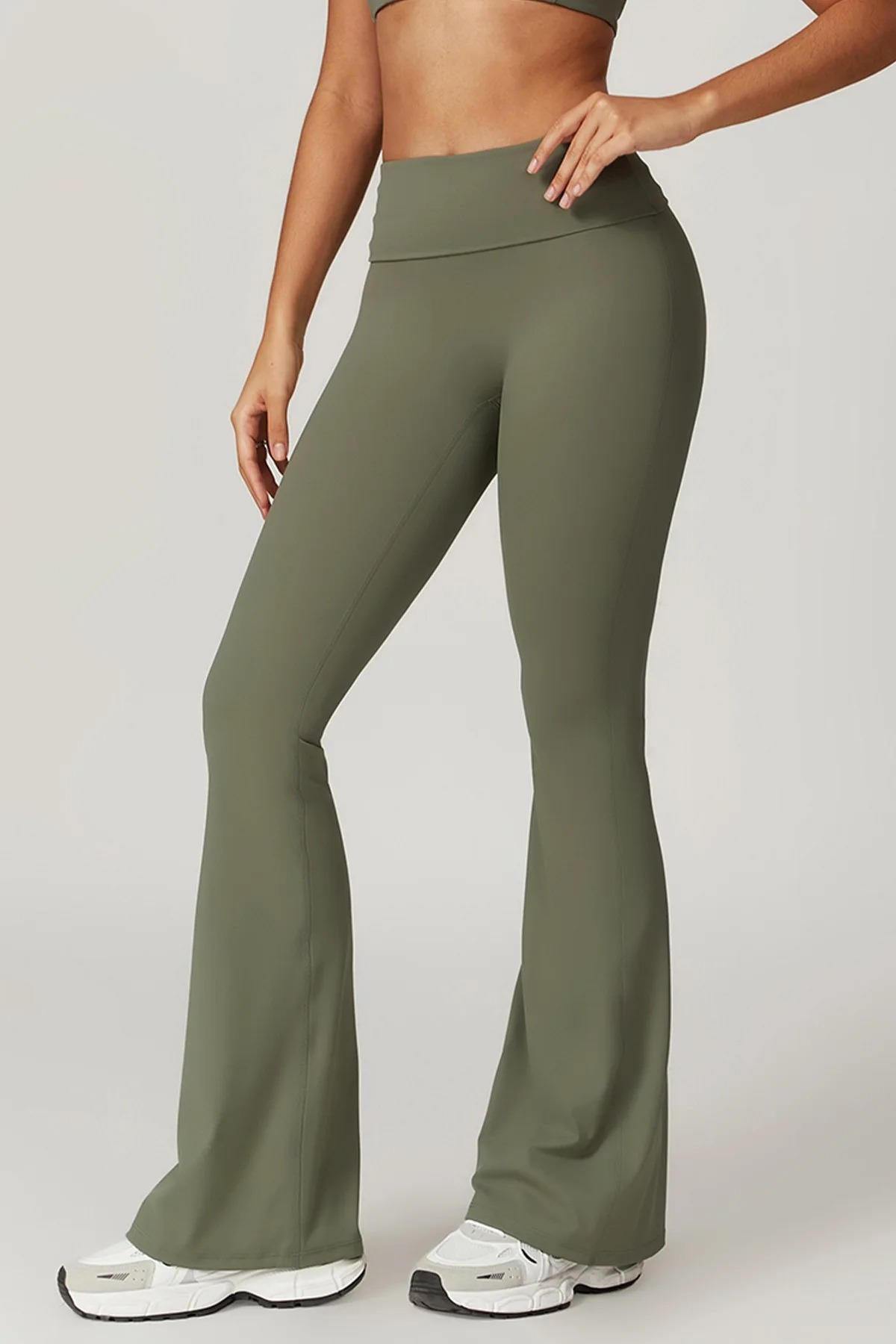 High waisted yoga pants with tummy control, double-lined waistband, ultrasoft four-way stretch fabric