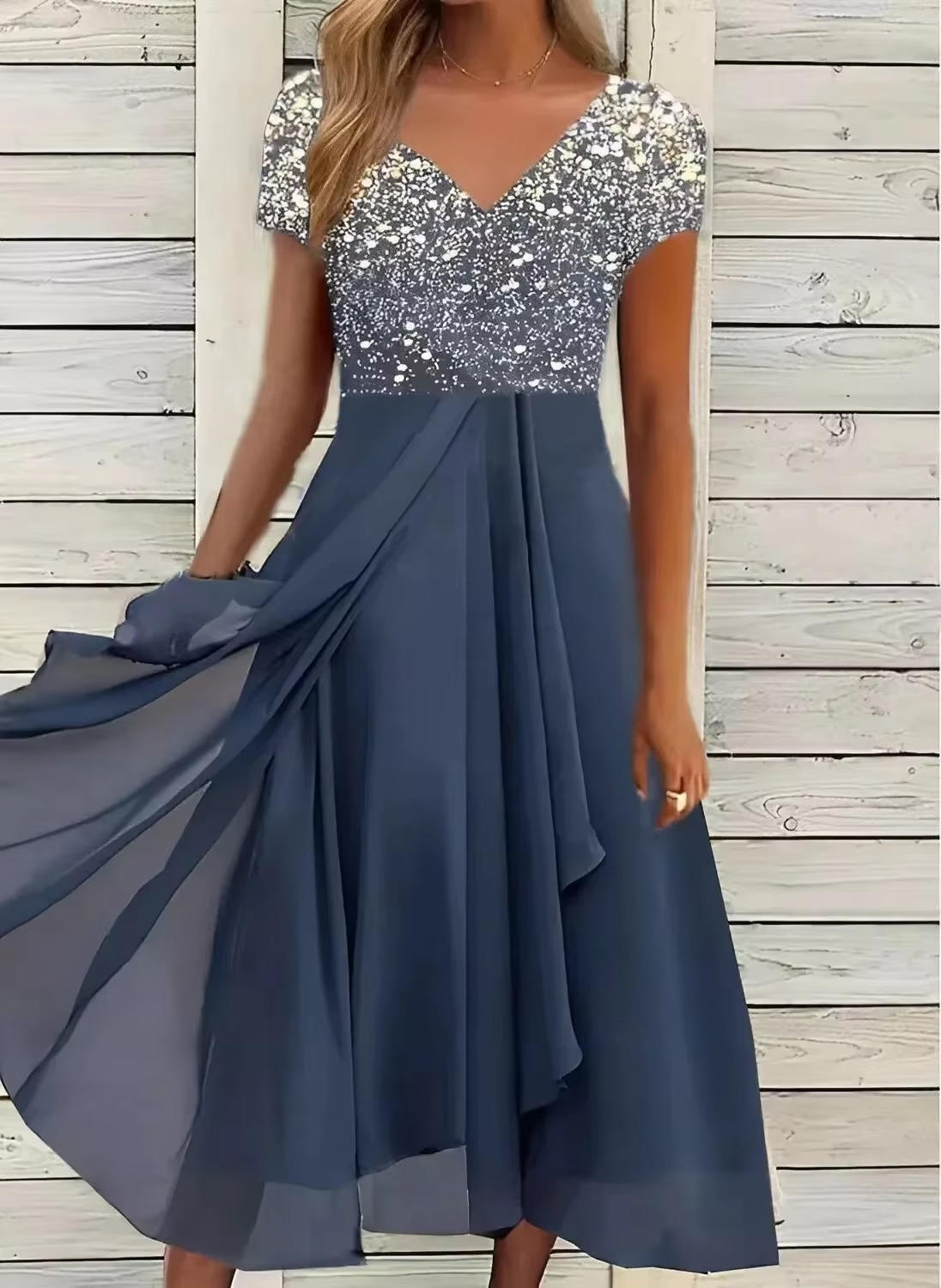 Chiffon Cocktail Dresses For Wedding Guest