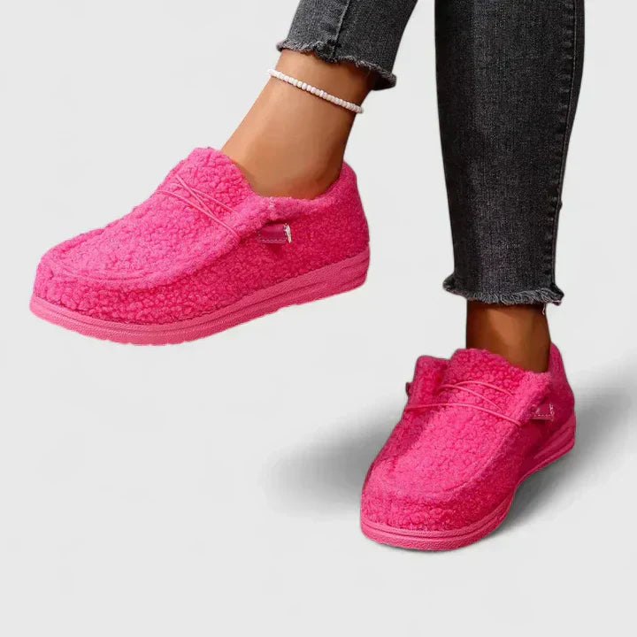 Hana orthopedic loafers in neutral tones, slip-on style with cushioned ergonomic footbed for women